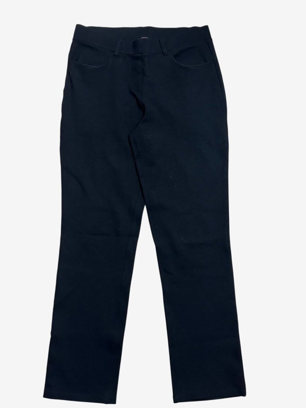 Quince Womens Black Straight-Leg Stretch Pants - Size S
